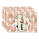 serviettes table noël motif festif arbres cadeaux flocons géométriques couleurs vives pack pièces