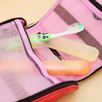 étui brosse dents portable réutilisable multiple couleurs vert bleu rose orange jaune moderne compact
