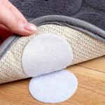 tapis protection antidérapants disques adhésifs gris beige meubles durable sans résidu fixations tissées travaux