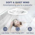 ventilateur led noir blanc moderne télécommande variateur intensité lumineuse minimaliste