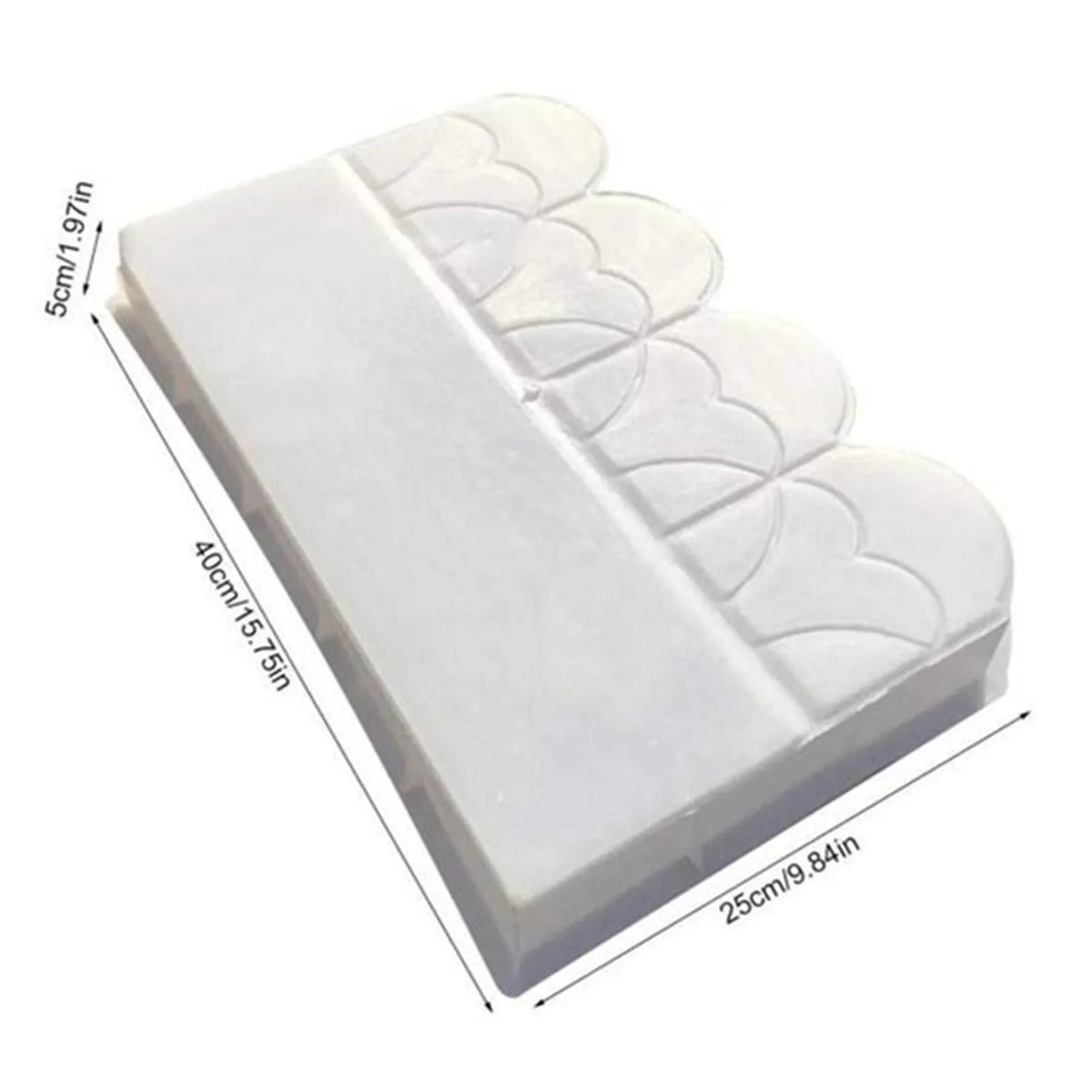 moule brique jardin hexagonnel moderne gris clair plastique construction décorationextérieur
