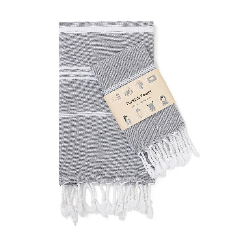 serviette table rayée moderne bleu clair vert rose gris jaune orange violet coton polyester