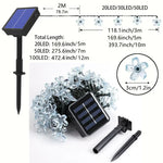 guirlande lumineuse fleurs multicolore moderne extérieure halloween noël décoration jardin camping led solaire