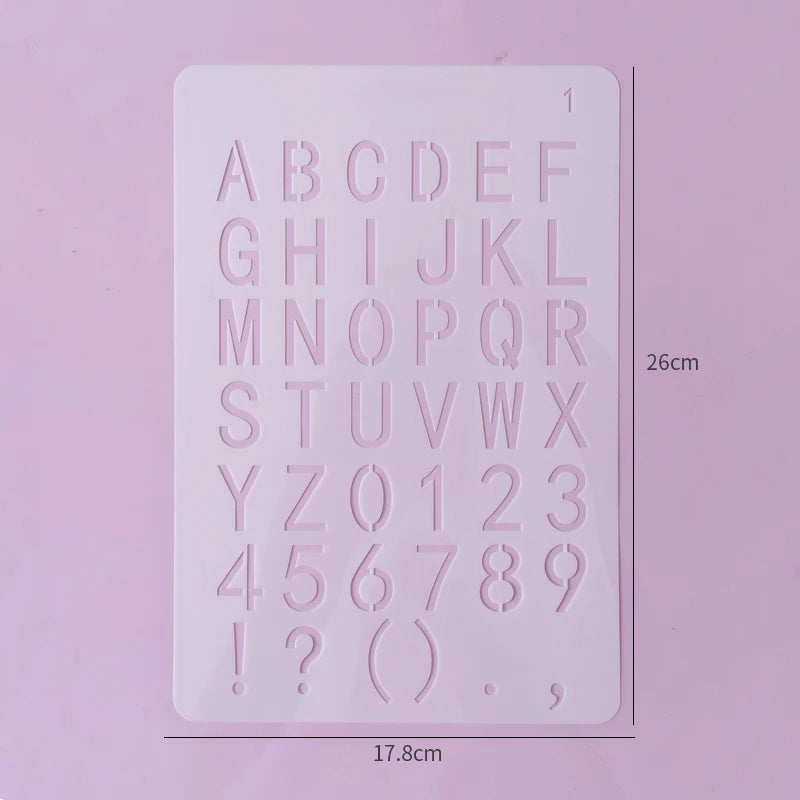 moule décoration gâteau alphabet numérique transparent lettres chiffres ponctuation respectueux environnement