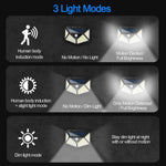 lampe solaire détecteur mouvement noir quadrillé moderne batterie panneau solaire capteur mouvementextérieur jardin rue