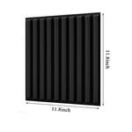 panneaux muraux décoratifs 3d noirs modernes 11.8x11.8 inches pack 30 imperméables pvc
