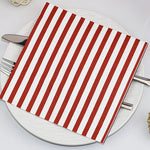 serviettes papier rayures rouges festives dimensions 33x13cm classique usage maison restaurantpaquelettes 20 40 60