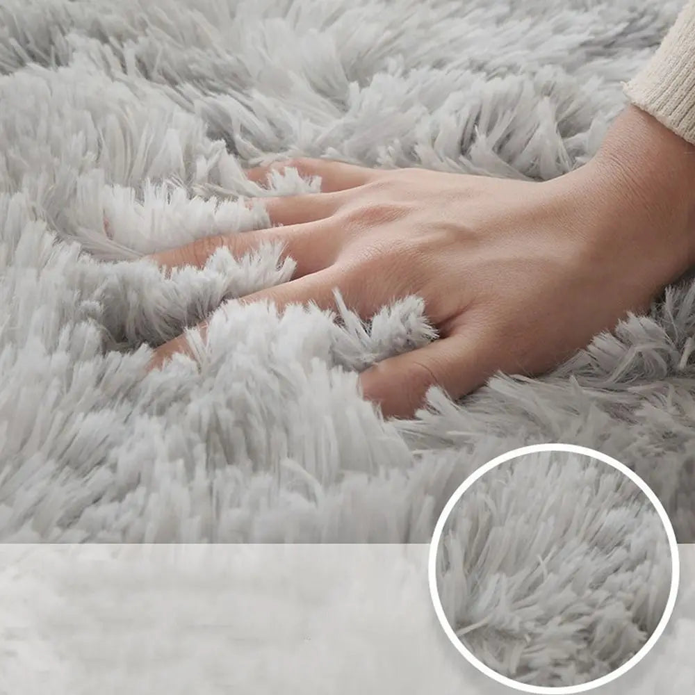 tapis doux moderne blanc gris rose pâle peluche fourré 40x60cm 50x80cm 40x120cm