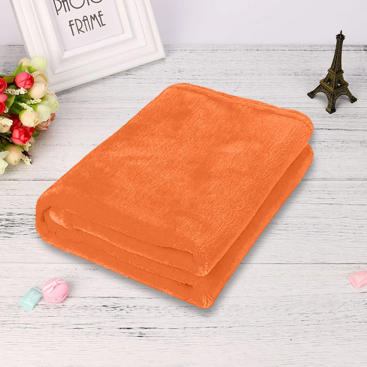 couverture microfibre douce veloutée moderne gris bleu marine orange marron rouge bleu clair rose
