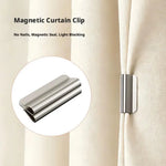 clips rideau magnétiques argentés modernes fixations aimants sans perçage opaques minimalistes