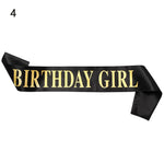 rubans fête anniversaire fille lettres birthday girl rouge violet noir festive