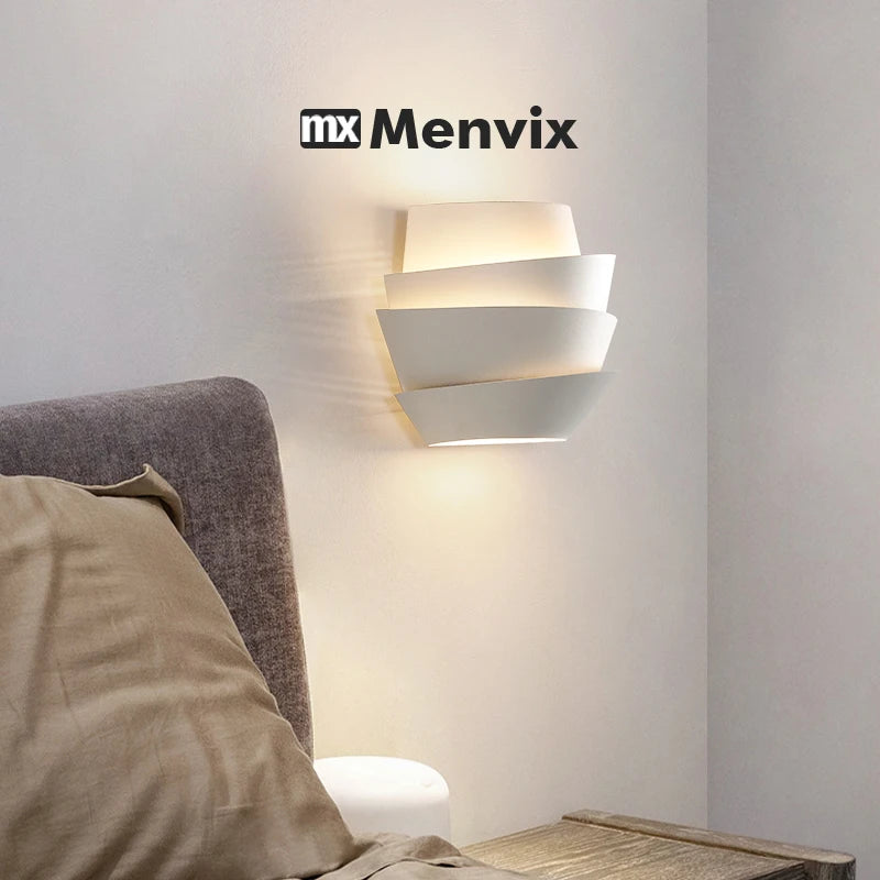 lampe murale moderne blanc texture mat cuisine salle manger LED 2000 82000 lumens