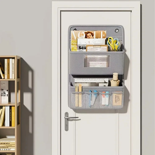 organisateur mural gris maille fine moderne rangement porte clés brosse toilettage