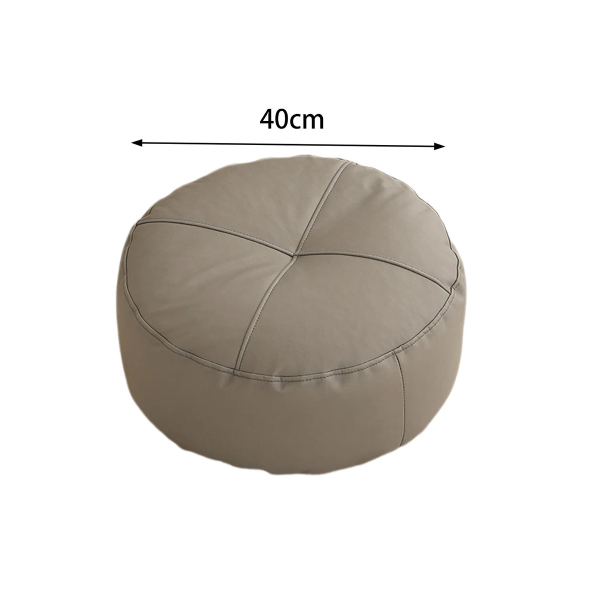 coussin sol orange gris minimaliste cuir aspect mat lavable moderne adultes