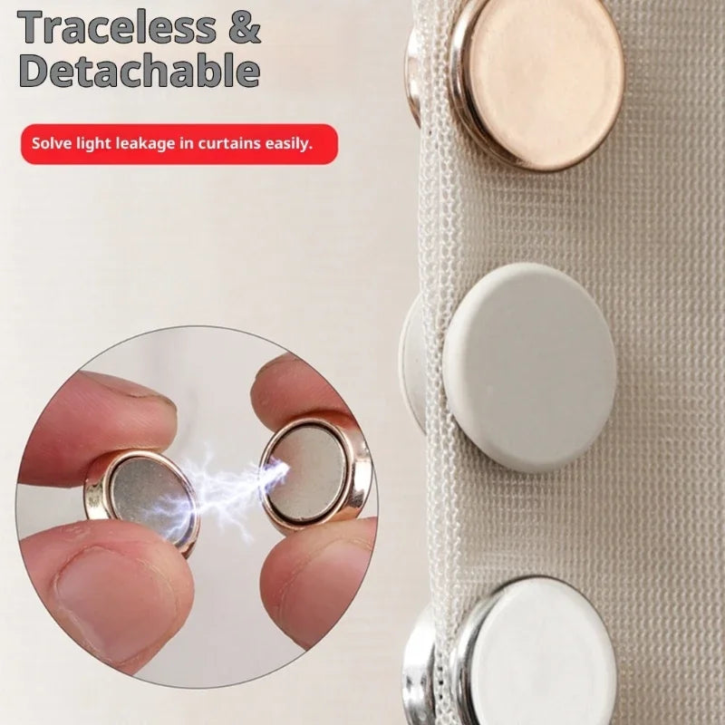 boucles magnétiques or noir blanc modernes 10 pièces métalliques brillantes