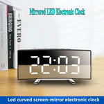horloge électronique moderne alarme digitale table calendrier luminoire LED noir rouge vert