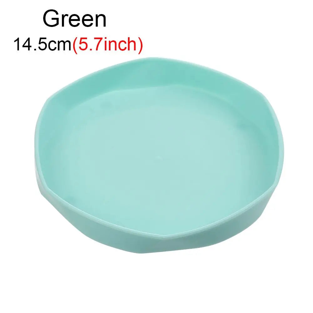 assiettes modernes minimalistes jaune rose blanc vert bleu gris plastique 11cm 14.5cm