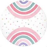 tapis rond moderne coloré antidérapant polygone floral 40x40cm 80x80cm 120x120cm chambre salon enfants adultes