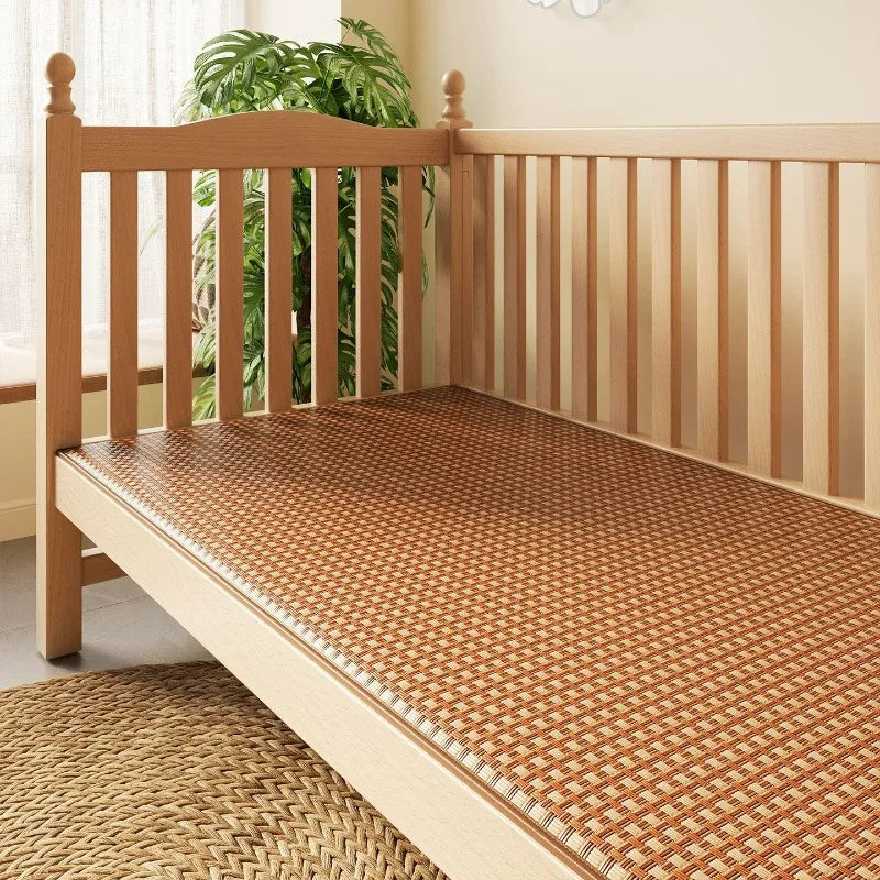 tapis sol moderne tissé géométrique beige marron foncé 50cm 130cm 56cm 100cm 60cm 120cm