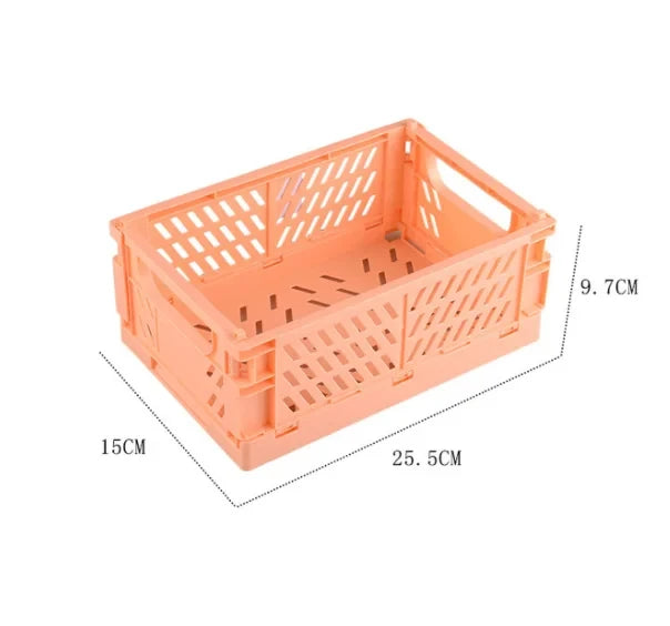 caisse pliable rangement jaune gris rose grille ventilation moderne respectueux environnement