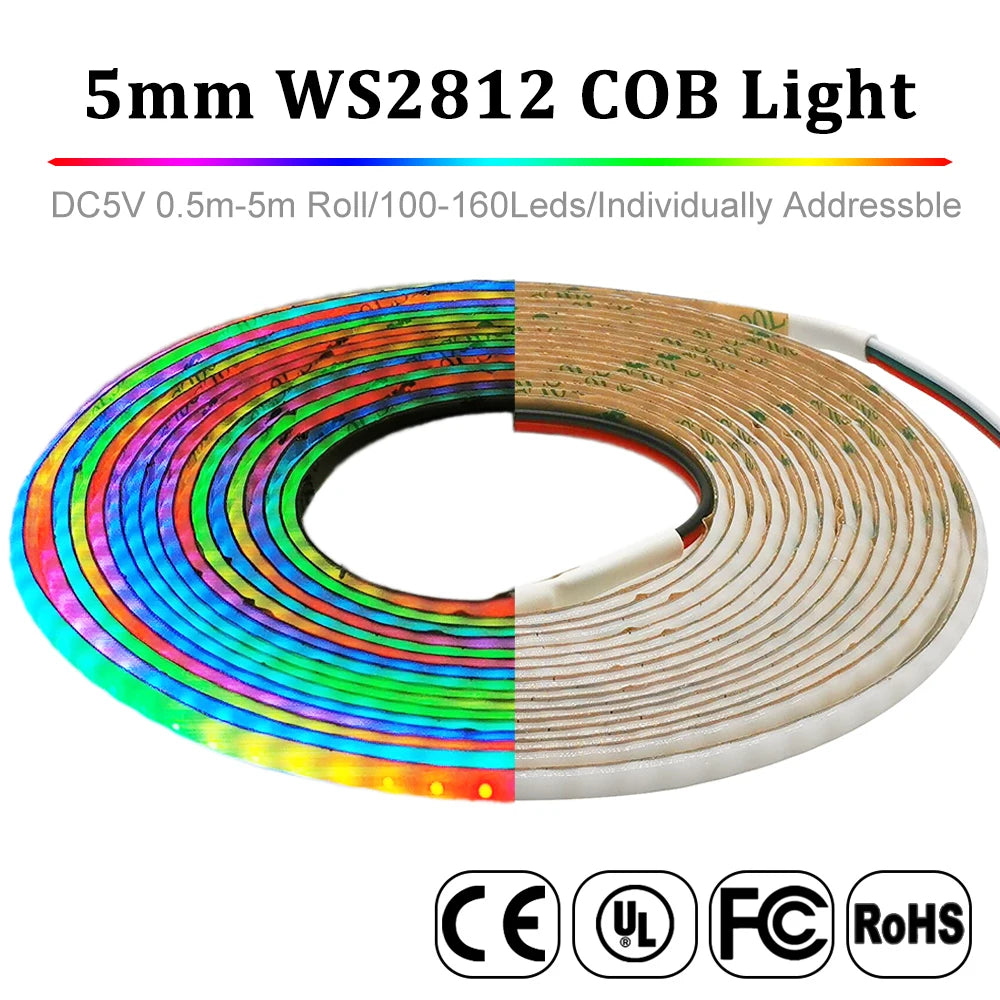 ruban led flexible multicolore 100 leds adhésif ws2812 modernes chambre