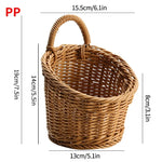 paniers rangement rotin marron clair tressage régulier rustique maison cuisine