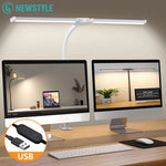 lampe led noir moderne flexible bras ajustable clip facile contrôle tactile