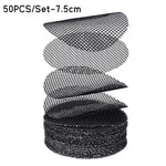 filtres mailles noirs pratiques pots fleurs diamètre 2.5cm 4.5cm 7.5cm 10cm