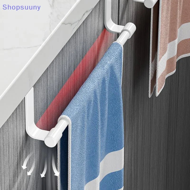porte serviettes suspendus clips moderne serviettes bleu rose noir blanc métal réutilisable chambre cuisine