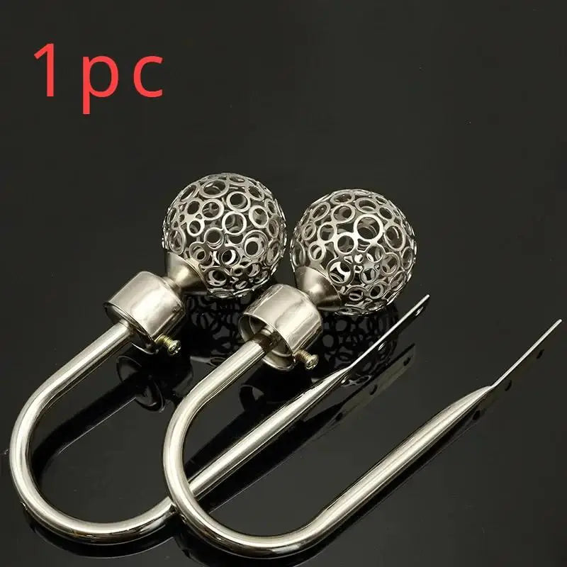 boucle rideau métal bronze argenté doré cuivre moderne élégante perforée sphérique