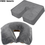 masseur tête coussin velours doux gris grande taille réutilisable face massage confortable non tissé