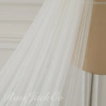 voile mariée blanc broderie florale transparente classique monocouche dentelle polyester erotique