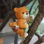 figurine lapin résine orange blanc peluche panier pommes décoration intérieure extérieure balcon jardin