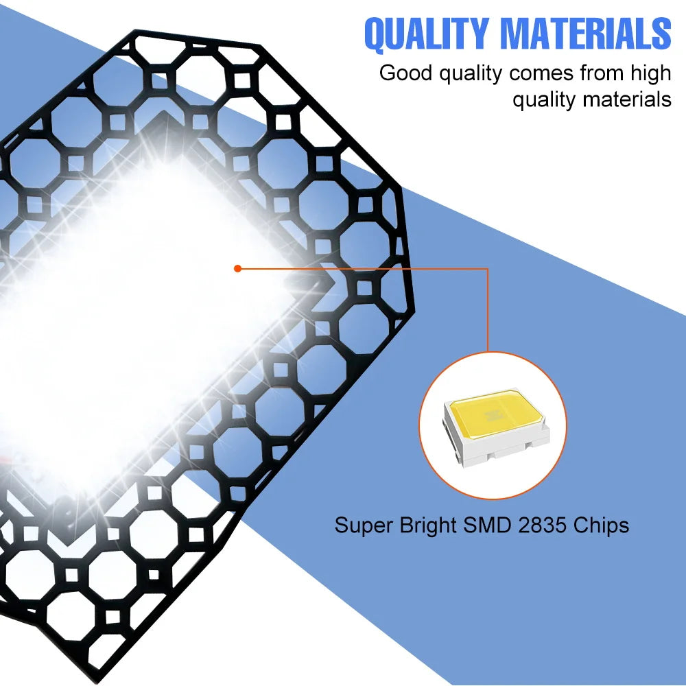 lampe led déformable noire grille hexagonale moderne e27 haute luminosité 20000h