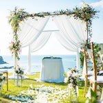 rideau uni rose clair moderne translucide 10ft 300cm 5ft 150cm mariage anniversaire