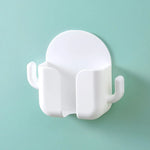 organisateur mural cactus blanc téléphone télécommande rangement moderne adhésif chambre sdb