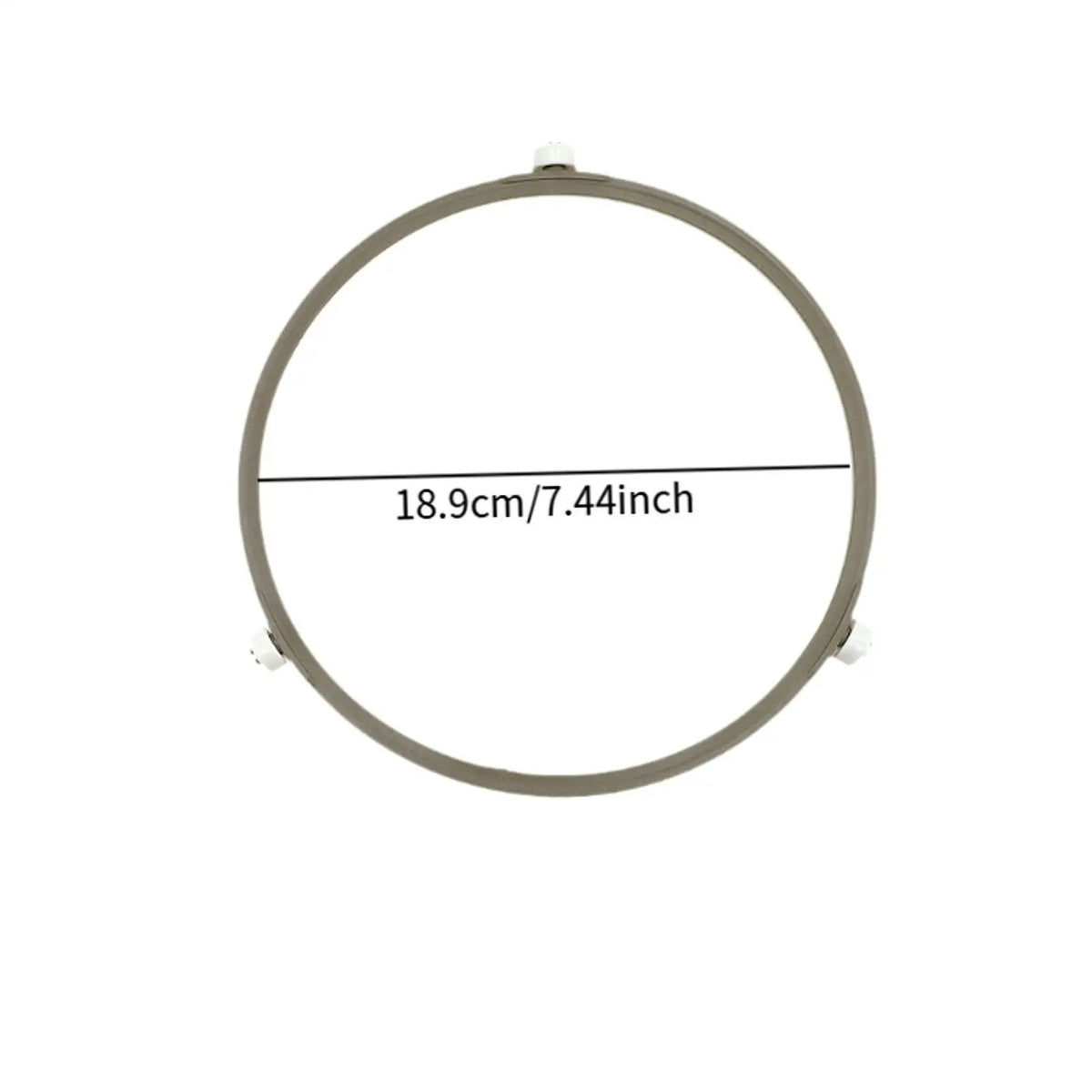 anneau plateau micro onde gris classique clips support robuste rotation facile replacement