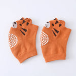 protège genoux bébé jaune orange bleu gris rose animaux oiseau tigre blanches sécurité enfants