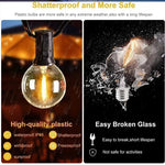 guirlande lumineuse solaire 25 ampoules led jaune doré ip65 vintage modes clips