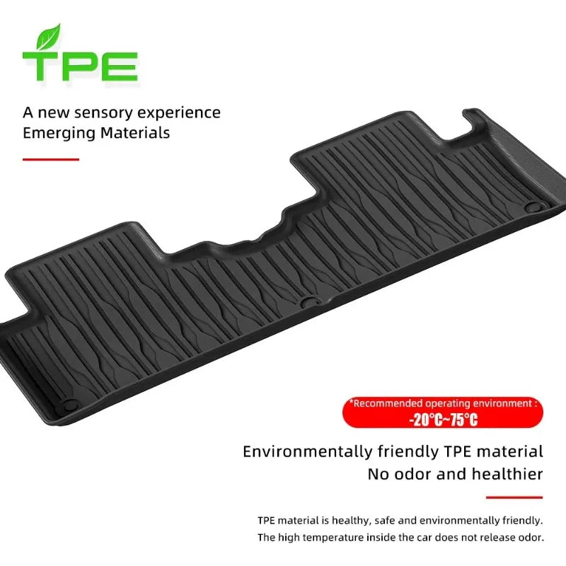 tapis sol voiture noir rayures horizontales moderne fourni avant arrière coffre