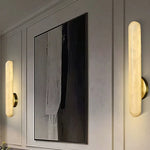 applique murale moderne marbre blanc doré salon chambre coucher led 60cm