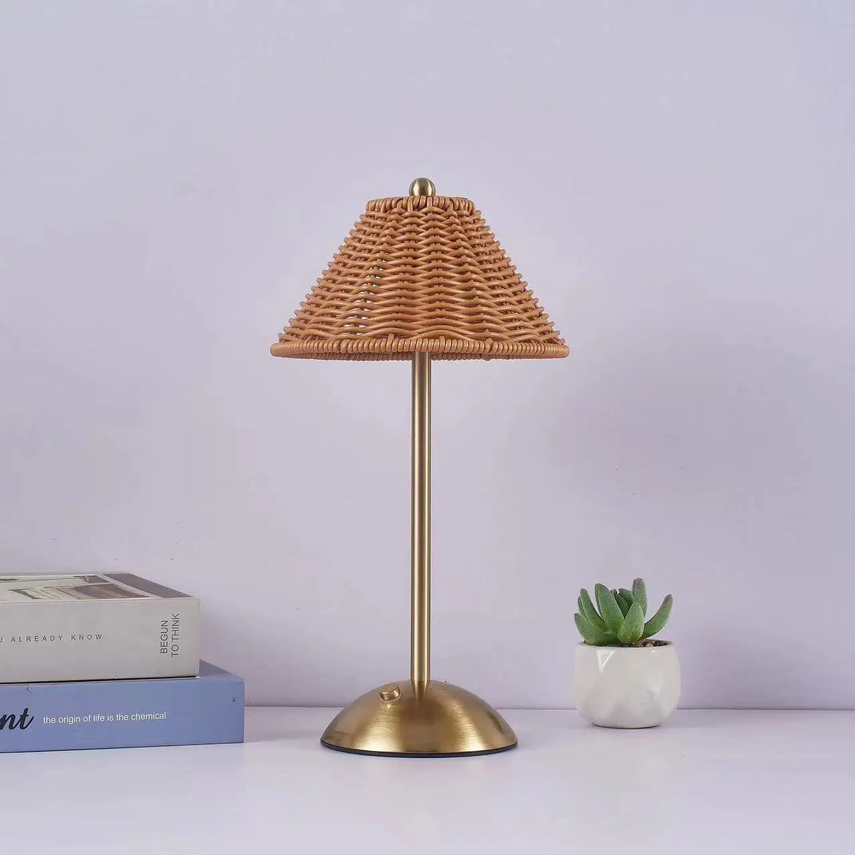 lampe table rechargeable led tressée bohème rouge verte marron chambre coucher rustic scandinave