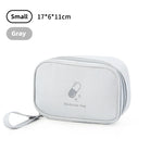 sac médicaments portable bleu clair rose gris réutilisable moderne pratique