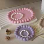 coasters silicone violet rose bleu clair relief moderne élégants bijoux décoration intérieure