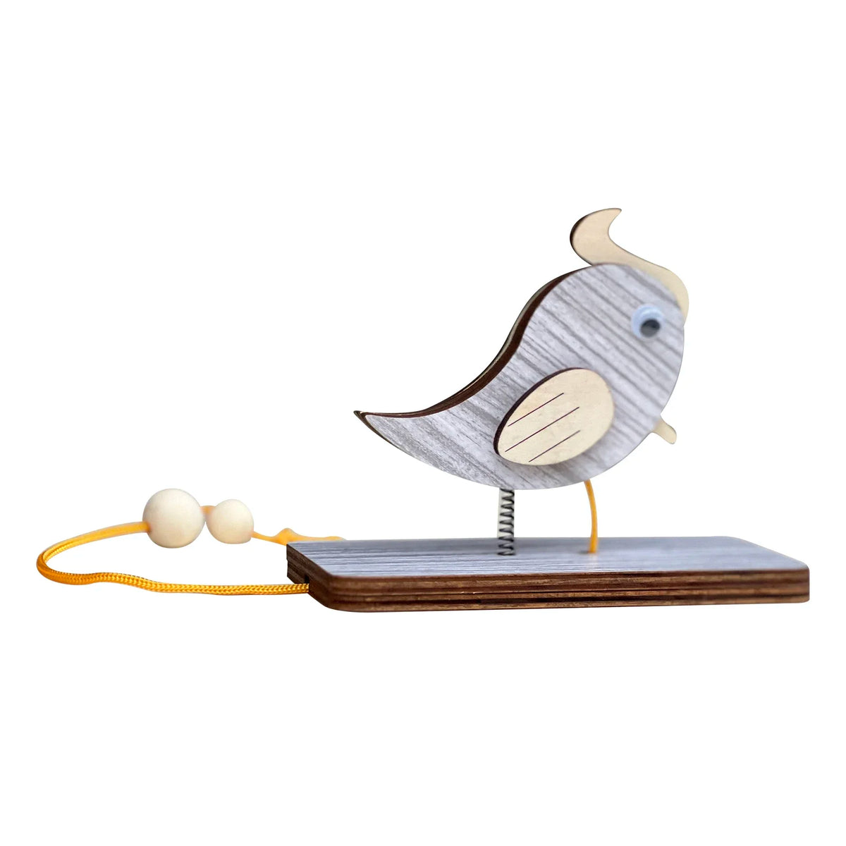 oiseau mobile oiseau bois bois corde jaune clips moderne porte rappel entrée intérieur bleu