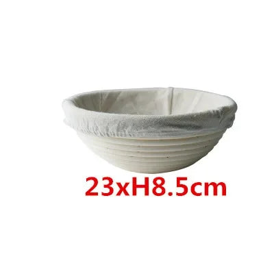panier banneton rotin naturel fermentation pain toile intérieure beige clair classique