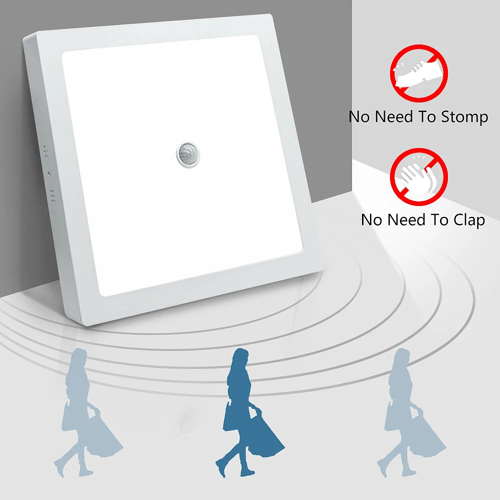 plafonnier led rond moderne blanc capteur mouvement interrupteur tactile salon cuisine
