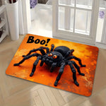 tapis halloween araignée gris noir orange salon entrée résistant décoration maison