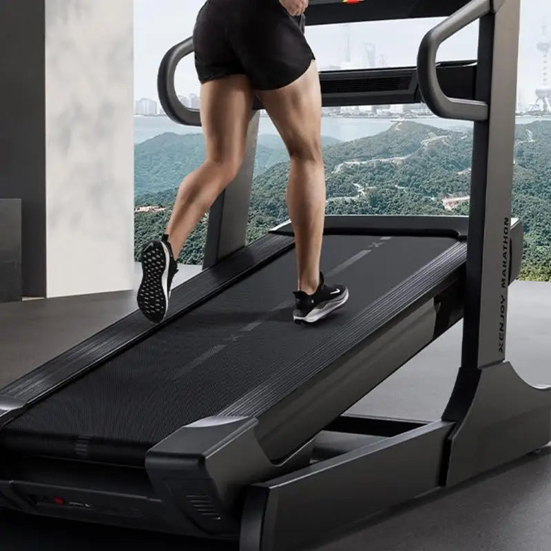 tapis roulant inclinable ajustement sportif fitness maison noir moderne exercices course