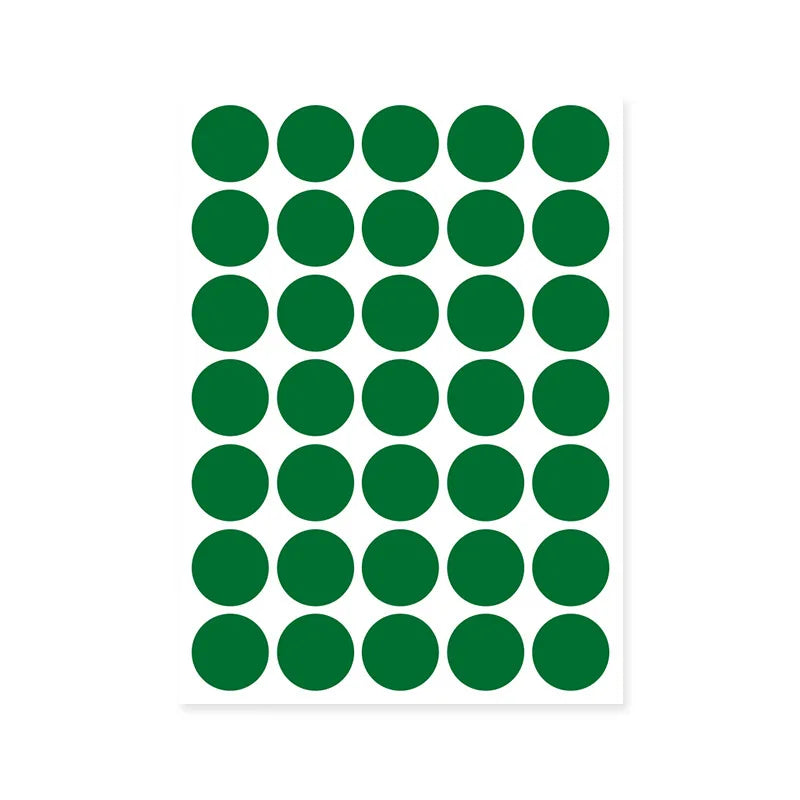 autocollants ronds multicolores 100 pièces stickers adhésifs décoration moderne minimaliste